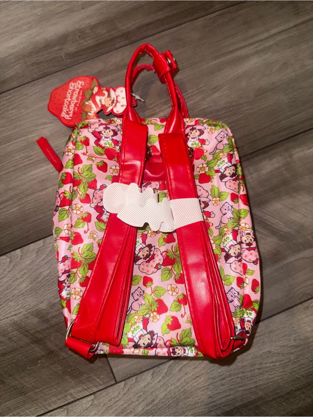 Strawberry Shortcake mini Backpack 9" - Picture 2 of 2